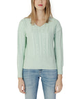 Guess Minimalist Cable Knit Cotton-Blend Sweater