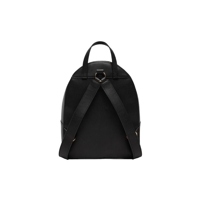 Tommy Hilfiger Logo Black Vegan Leather Backpack