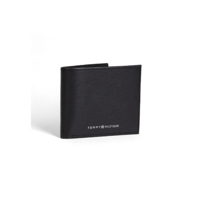 Tommy Hilfiger Logo Genuine Leather Black Wallet