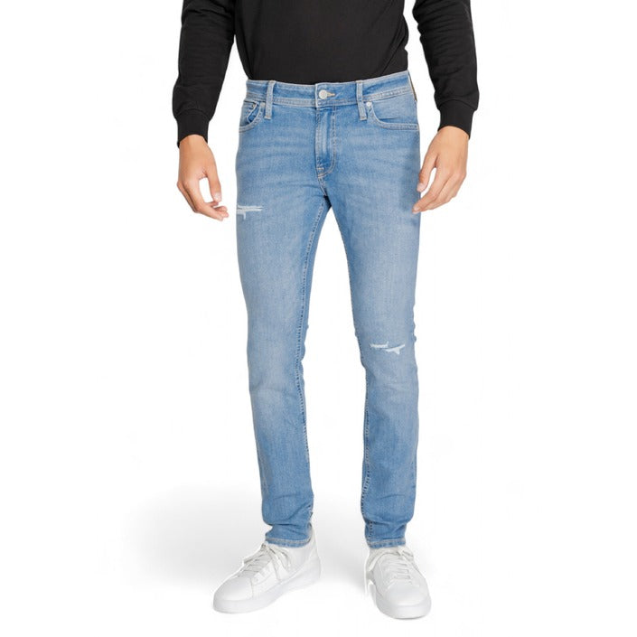 Jack & Jones Distressed & Ripped Light Wash Jeans