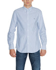 Tommy Hilfiger Logo Striped Button-Down Collar Shirt