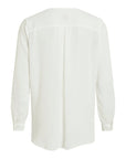 Vila Clothes White V-Neck Shirt