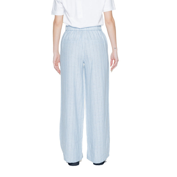 Vero Moda Linen Blend Stripe Baggy Boho Pants