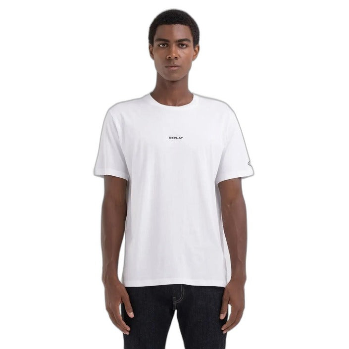 Replay Logo 100% Cotton T-Shirt - white