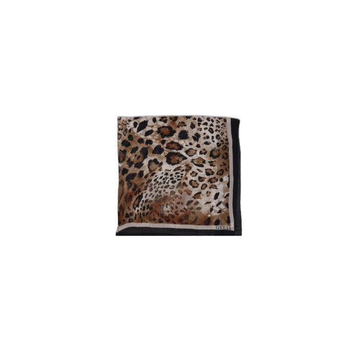 Guess Logo & Leopard Print Scarf