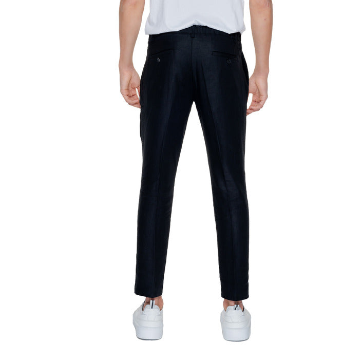 Antony Morato Minimalist Linen-Blend Slim Fit Ankle Length Pants