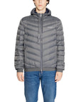 Armani Exchange Logo Hooded Chevron Puffer Jacket - 2 Shades