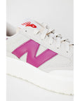 New Balance Logo Genuine Leather Low Top Lace-Up Sneakers