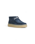 Clarks Minimalist Genuine Suede Leather Lace-Up High Top Moccasin