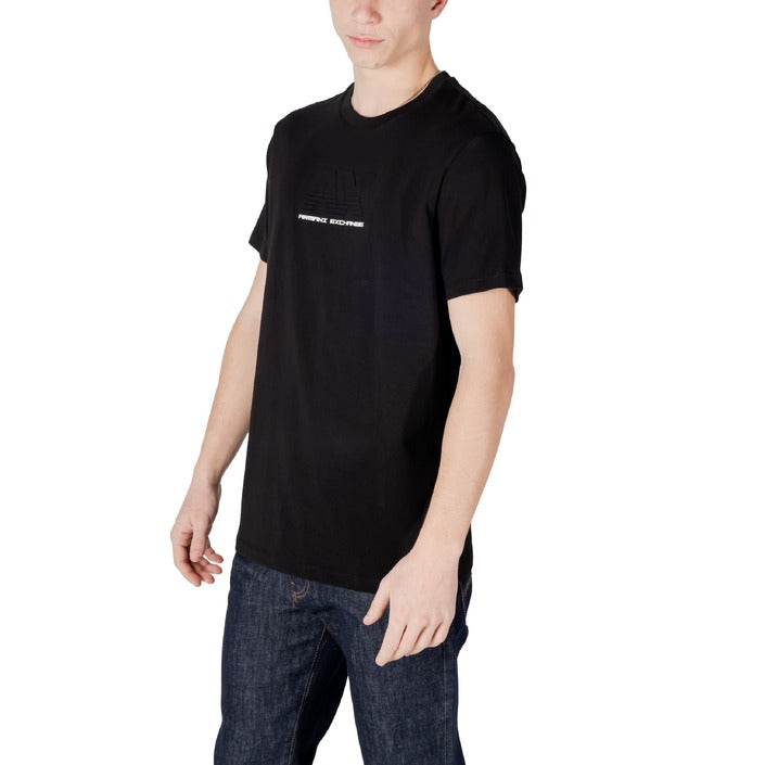 Armani Exchange Logo 100% Cotton Crewneck T-Shirt