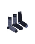 Emporio Armani Logo Midi Quarter Socks Cotton-Blend - 3 Pack