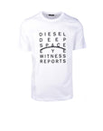 Diesel Logo & Typography Graphic Pure Cotton T-Shirt