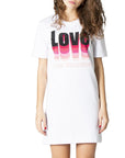 Love Moschino Logo Cotton-Rich Tee Dress