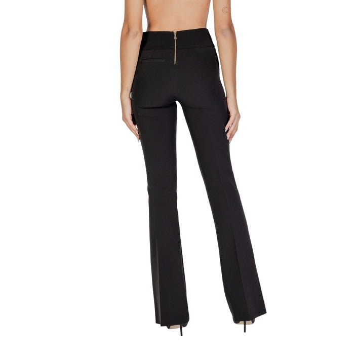 Sandro Ferrone Minimalist High Waist Boot Cut Suit Pants