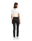 Morgan De Toi Skinny Fit Cotton Stretch Black Pants Ankle Cut