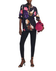 Desigual Abstract Floral Collar Shirt