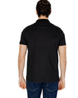 Emporio Armani Logo Cotton-Rich Polo Shirt - Black