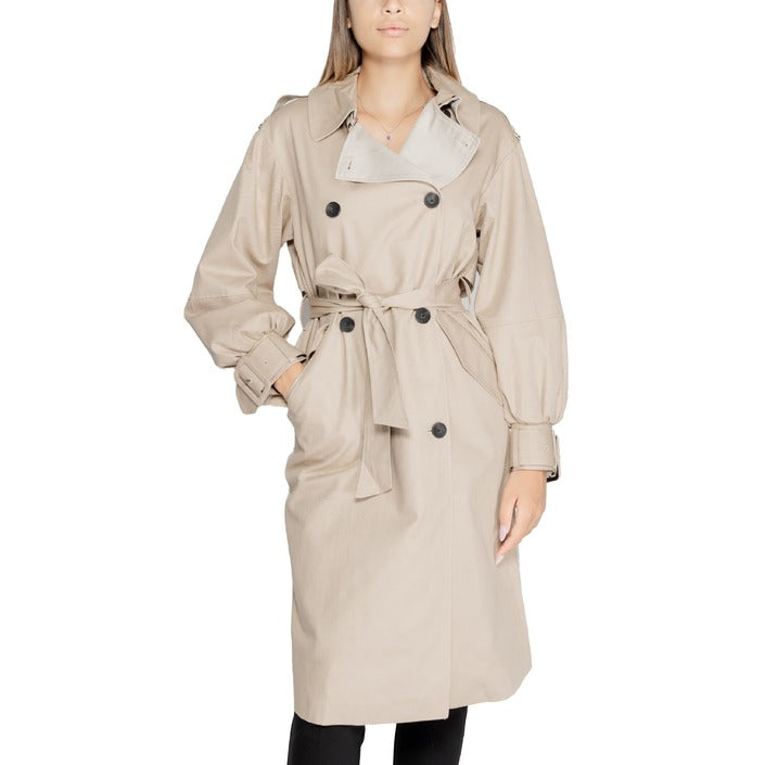 Desigual Cotton Trench Coat Double-Breasted