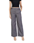 JDY Minimalist Grey Wide Leg Suit Pants