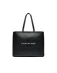 Calvin Klein Logo Slim Profile Vegan Leather Tote Handbag