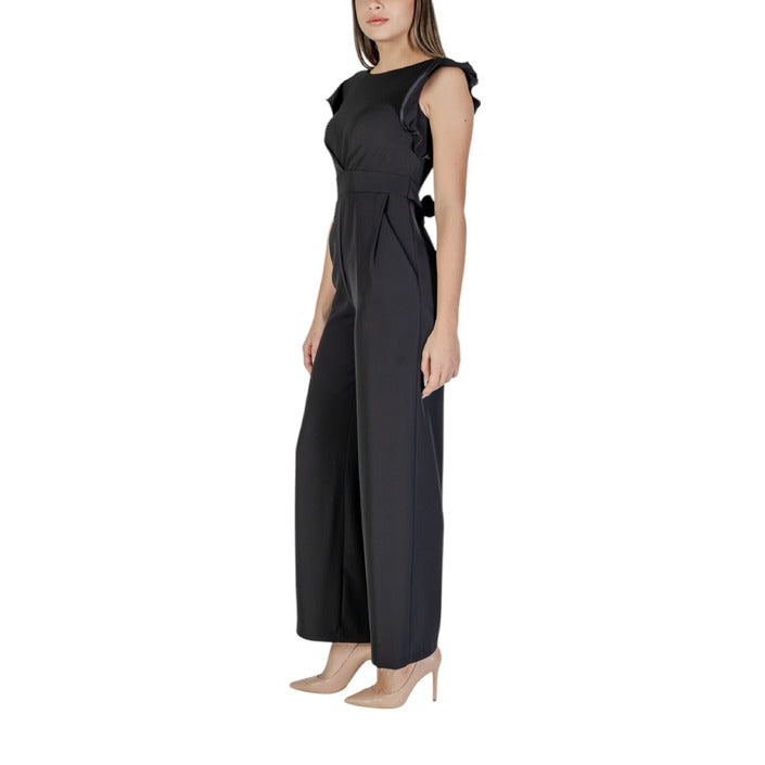 Rinascimento All Black Maxi Jumpsuit