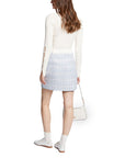 Morgan De Toi Plaid Pattern Mini Skirt