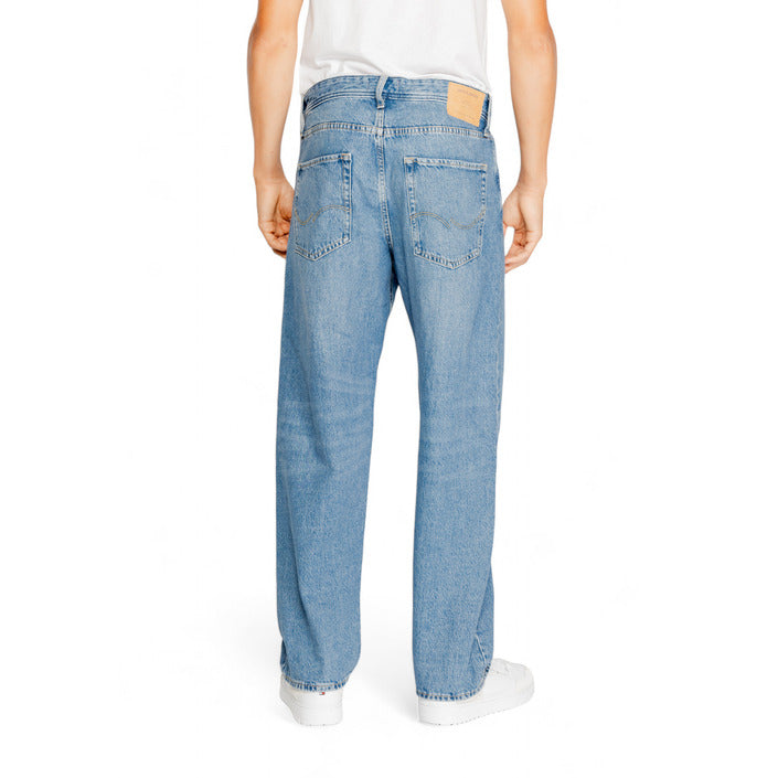 Jack & Jones Logo Wide Leg Fit Jeans Light Wash