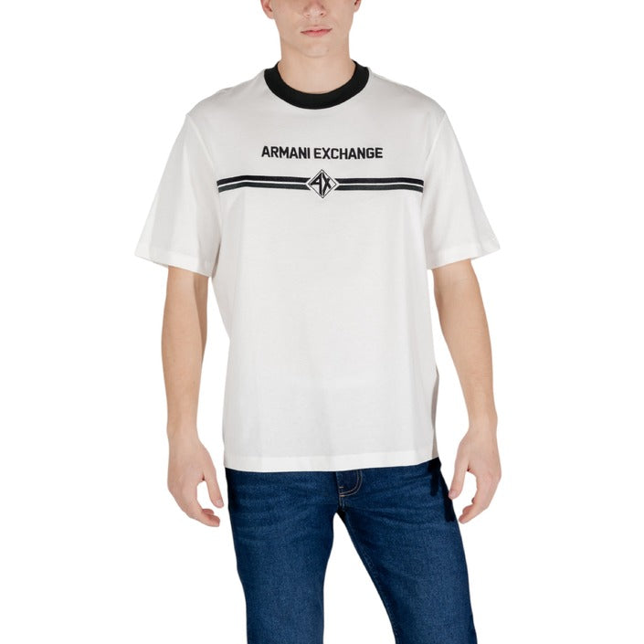 Armani Exchange Logo 100% Cotton Crewneck T-Shirt