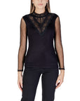 Morgan De Toi Black Lace Long Sleeve Top