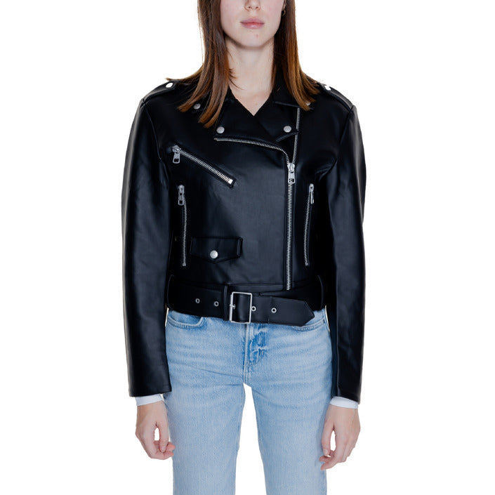 Calvin Klein Minimalist Vegan Leather Biker Jacket