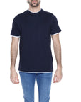 Hamaki-Ho Minimalist Pure Cotton T-Shirt - navy blue
