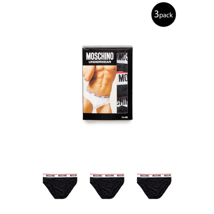 Moschino Underwear Logo Cotton Stretch Briefs - 3 Pack