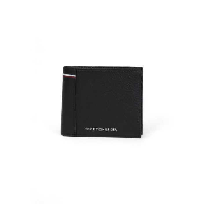 Tommy Hilfiger Logo Genuine Leather Black Wallet