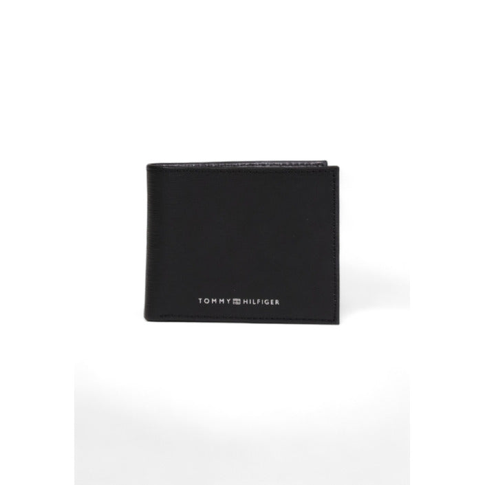 Tommy Hilfiger Logo Genuine Leather Black Wallet