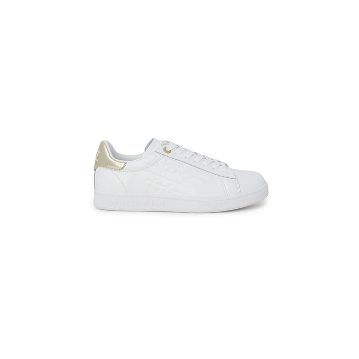 EA7 By Emporio Armani Leather Low Top Lace-Up Sneakers