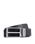 Boss Minimalist Leather Belt With Metal Square Buckle