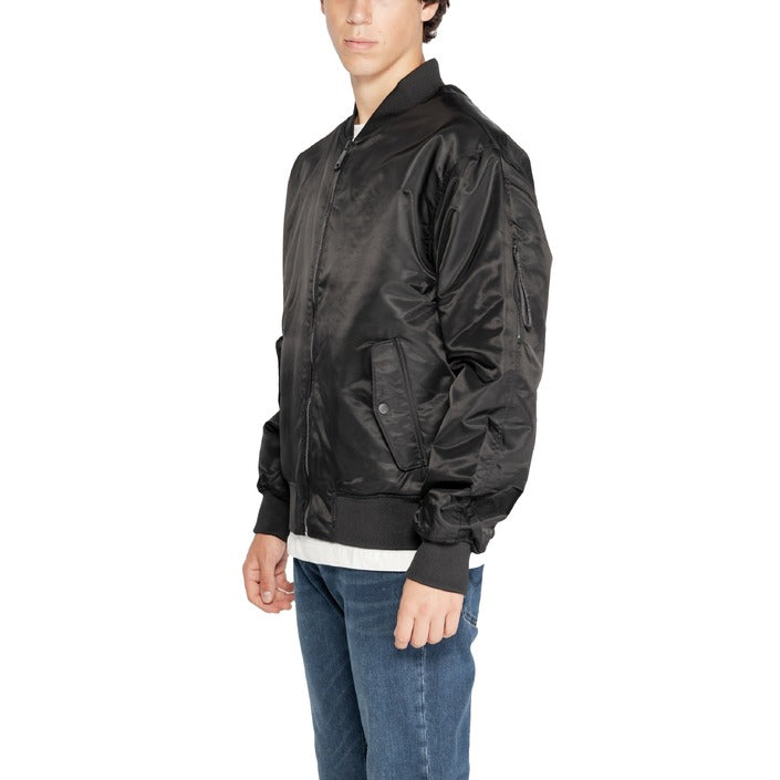 Calvin Klein Jeans Minimalist Black Bomber Jacket