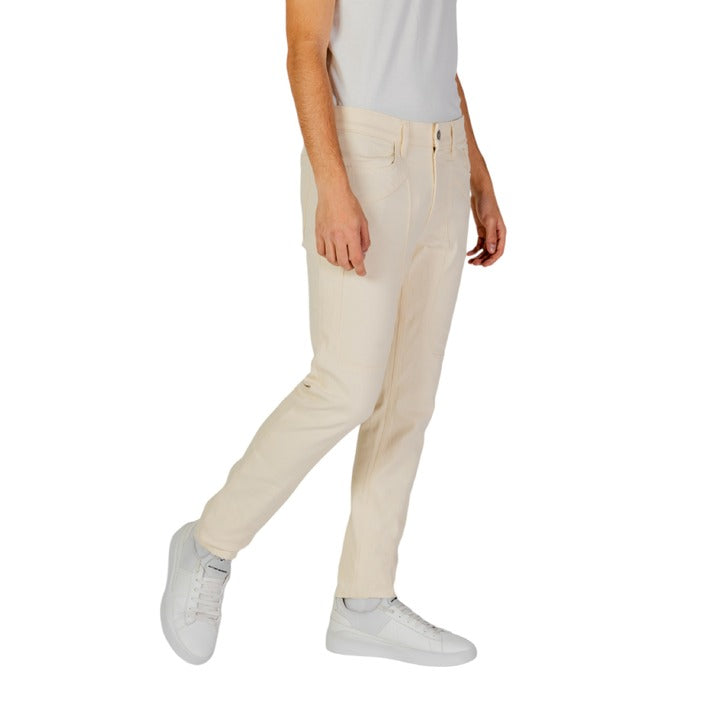 Jeckerson Logo Off White Skinny Chinos