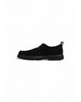 Calvin Klein Minimalist Suede Leather All Black Lace-Up Moccasin