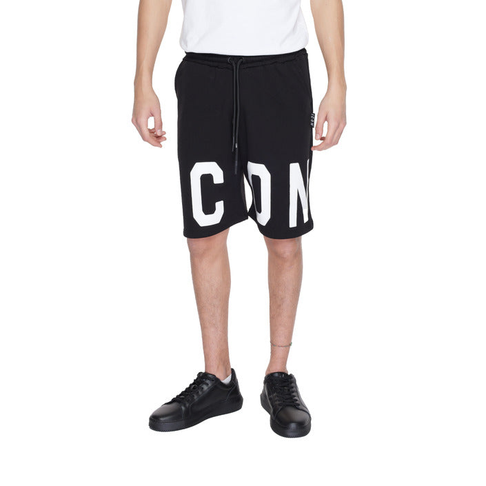 Icon Logo Pure Cotton Shorts - black