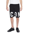 Icon Logo Pure Cotton Shorts - black