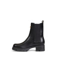 Guess Logo All Black Vegan Leather Chelsea Boots