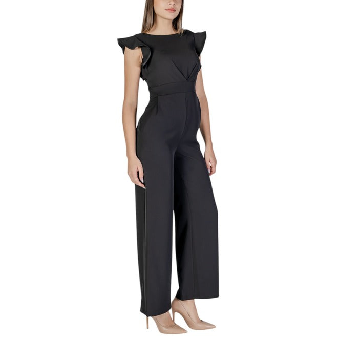 Rinascimento All Black Maxi Jumpsuit