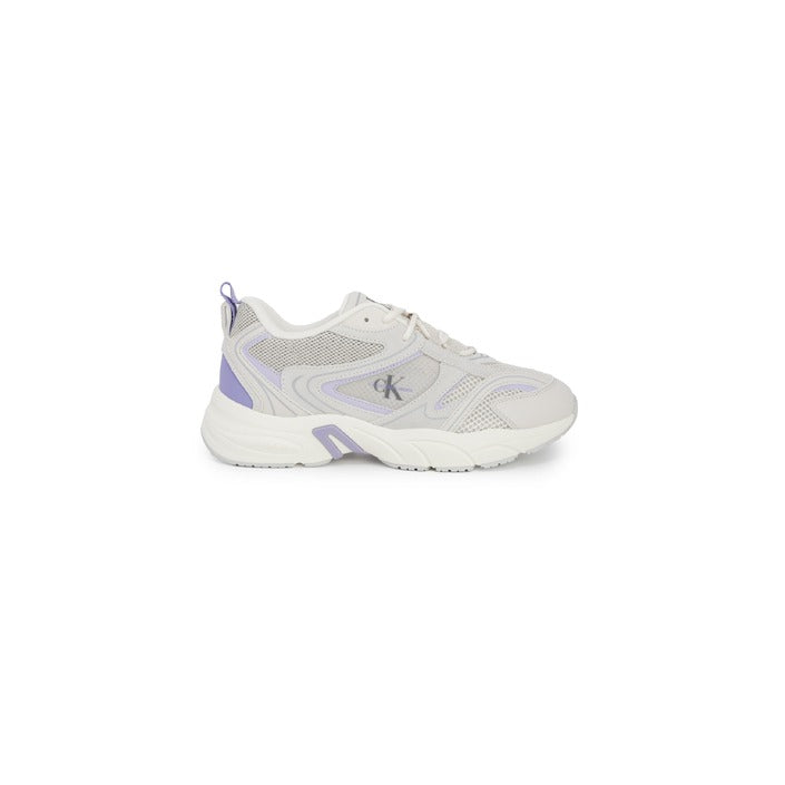 Calvin Klein Logo Genuine Leather Athletic Sneakers