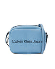 Calvin Klein Jeans Logo Vegan Leather Crossbody Camera Bag - 2 Shades