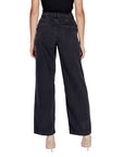 JDY Minimalist Wide Leg Baggy Black Denim Jeans