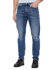Calvin Klein Jeans Logo Organic Cotton-Blend Vintage Wash Slim Fit Jeans
