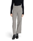 Only Checkered High Waist Wide Leg Fit Pants