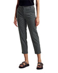 Street One Minimalist Checkered Capri Pants