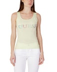 Guess Embellished Logo Pure Cotton Tank Top - Multiple Colors